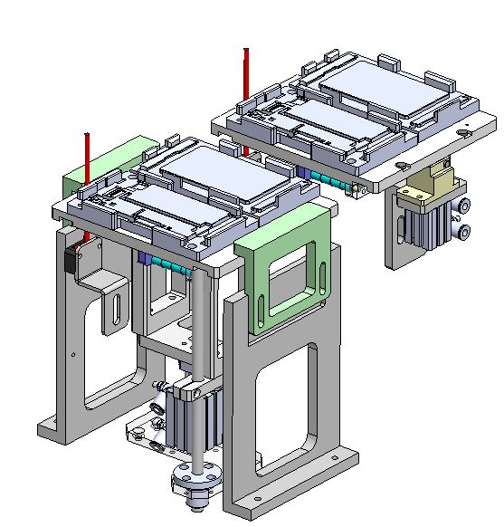 蜘蛛手泡棉贴装连线自动化sw18可编辑